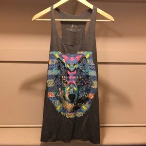 Tribal Wolf Tank